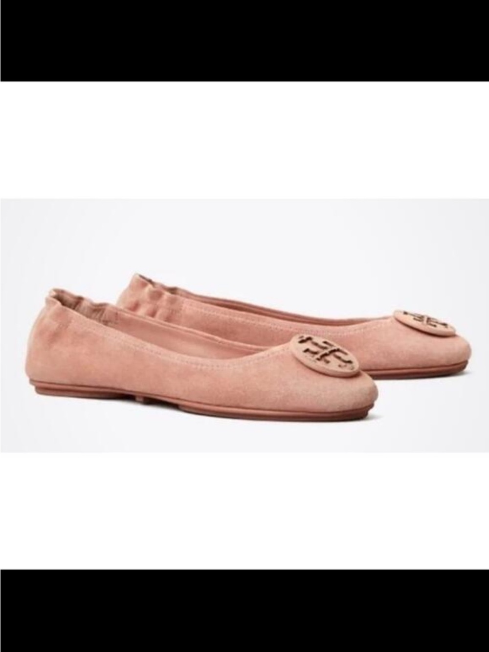 Tory Burch Dusty Rose Minnie Travel Ballet Flat